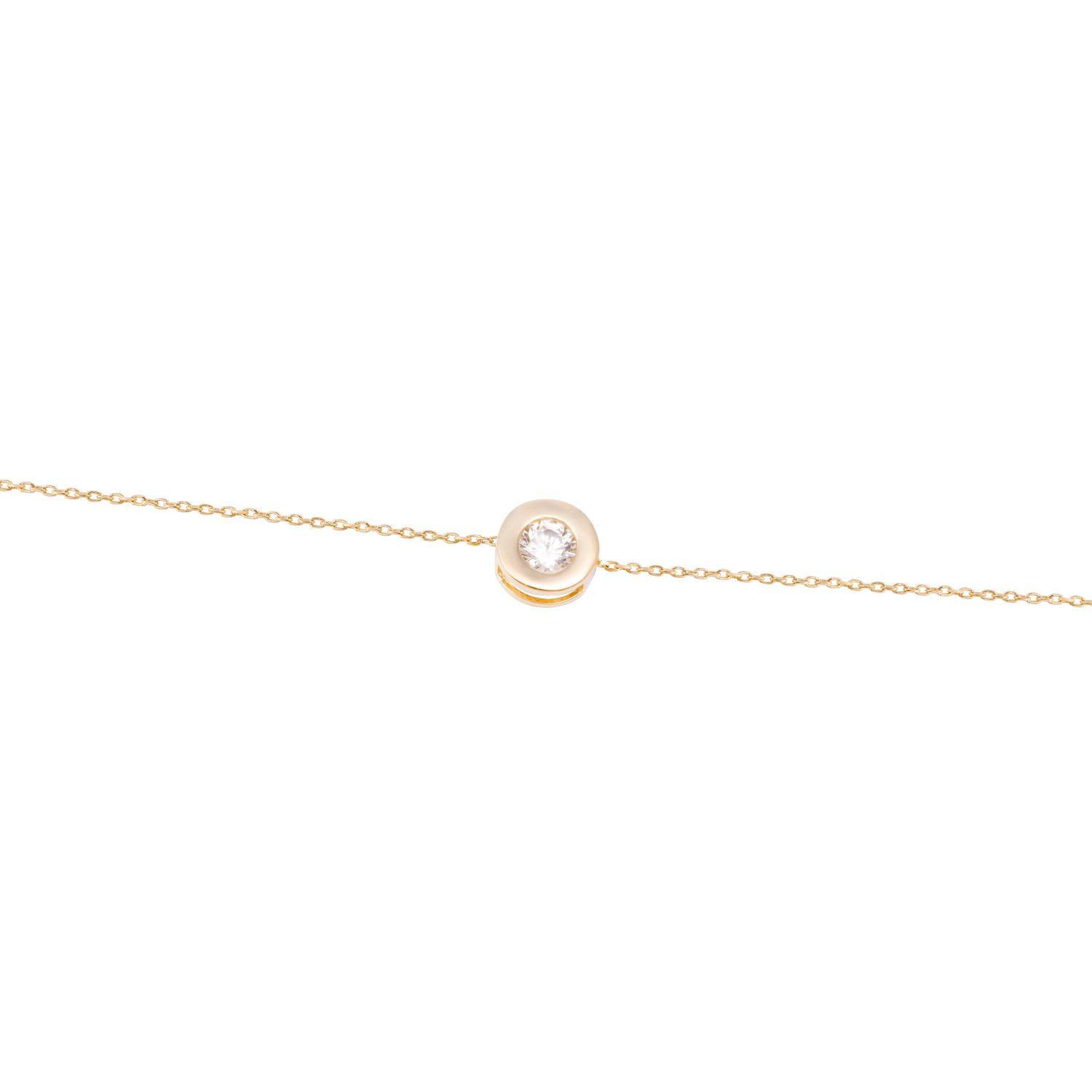 Pulsera de Oro 18kt Punto de Luz central-2