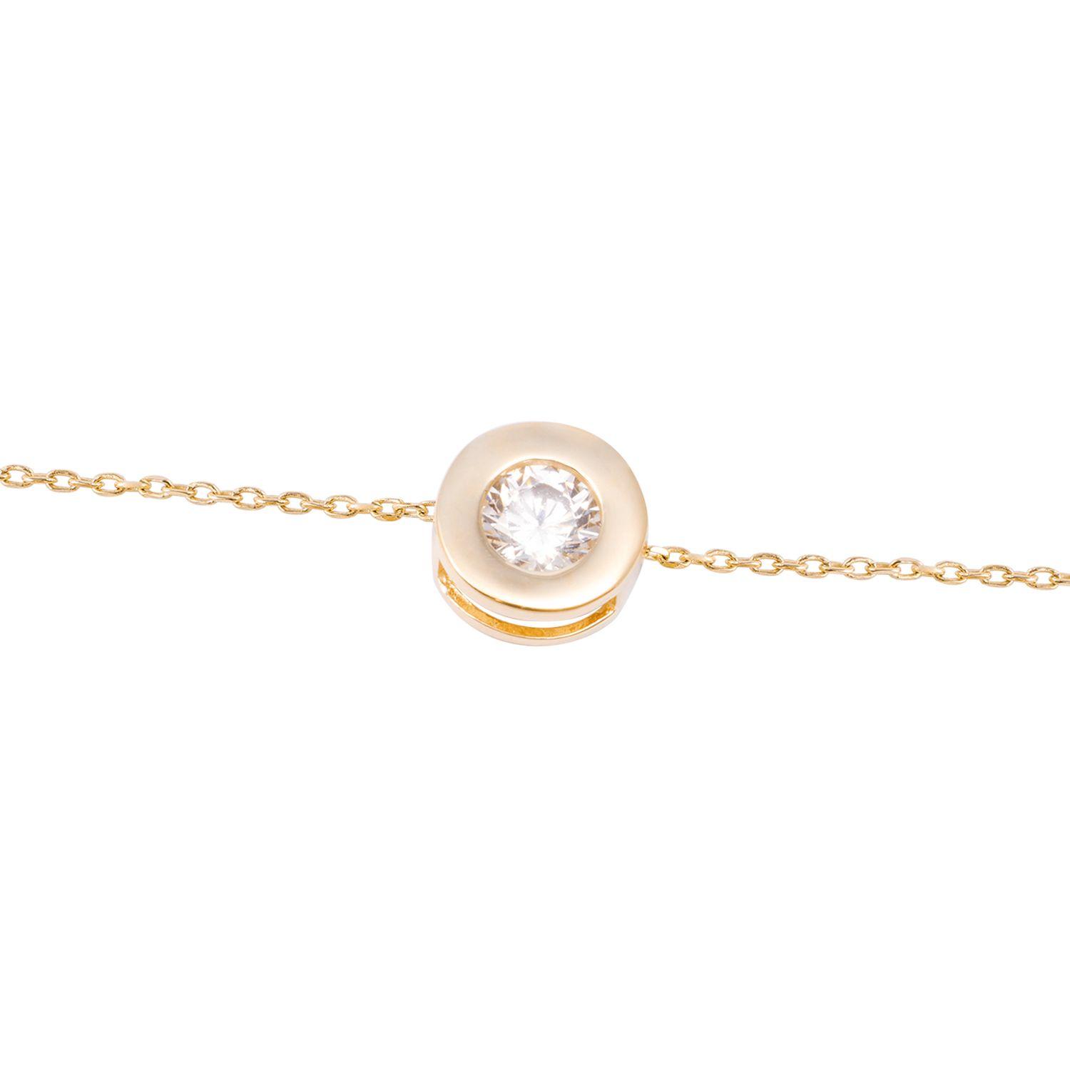 Pulsera de Oro 18kt Punto de Luz central-1