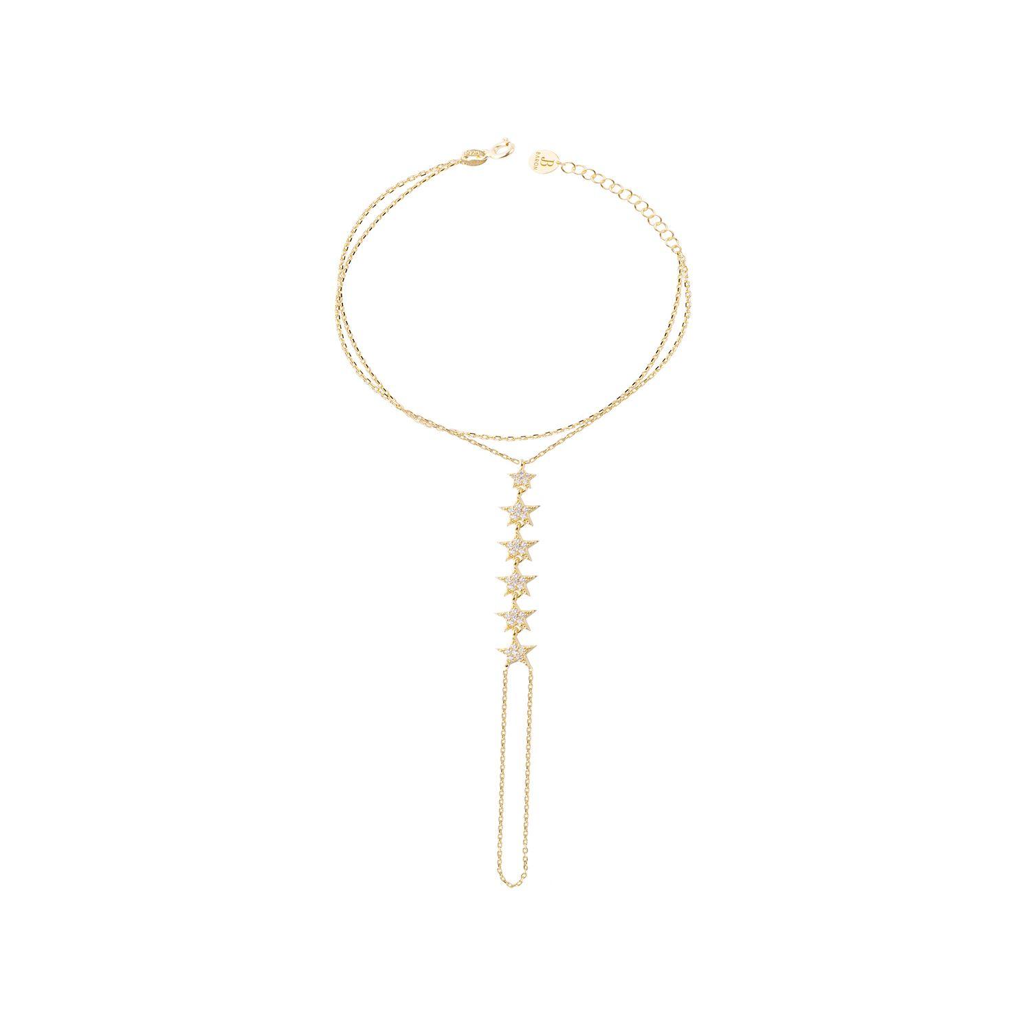 Pulsera de Oro 18kt Circulos en Circon-2