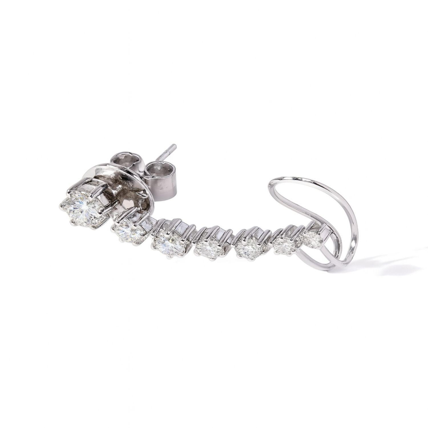 Aros Oro 18kt Diamantes 1,3 Qts Total | Danielle Costantini-2