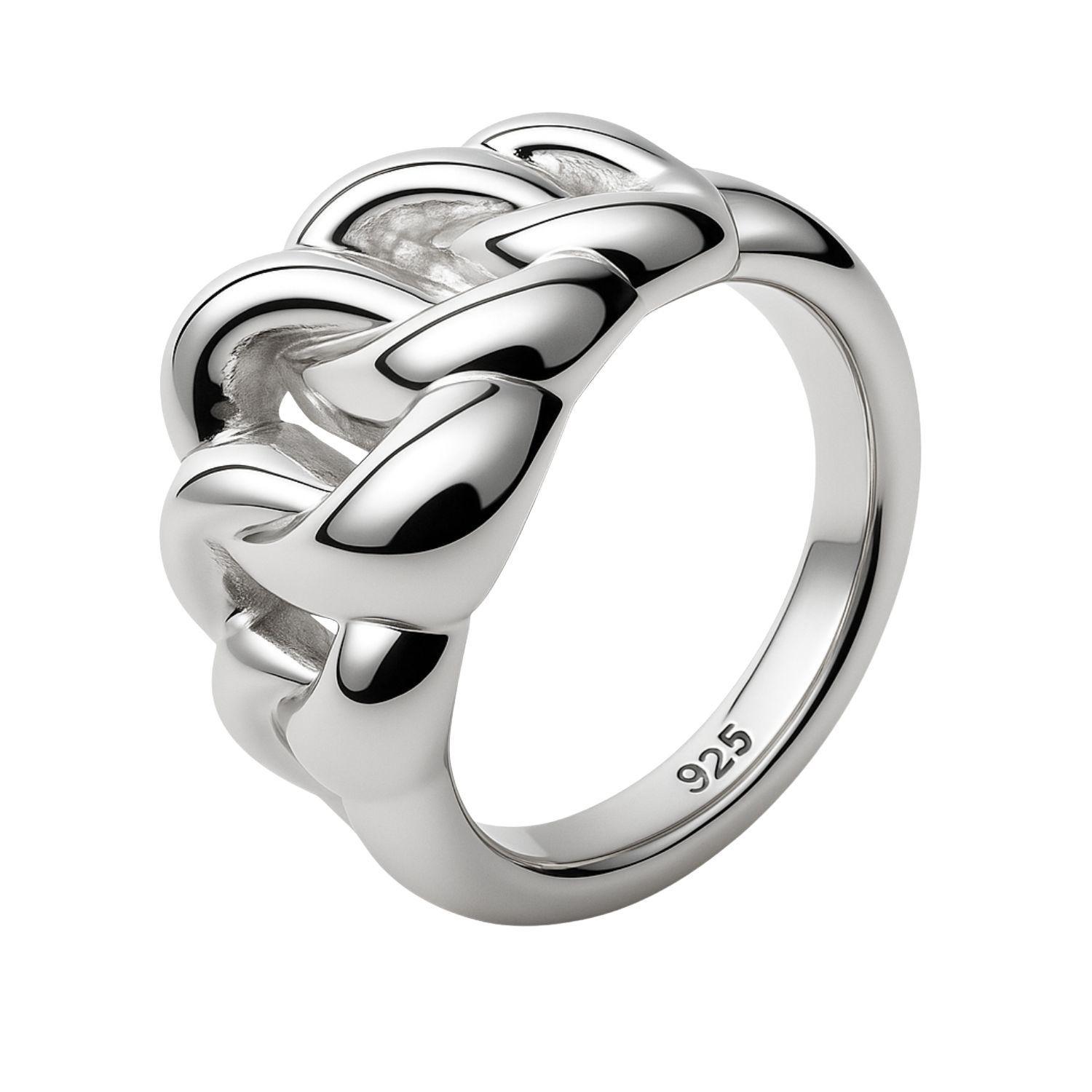 Anillo de Plata Esterlina 925 Entrelazado-0