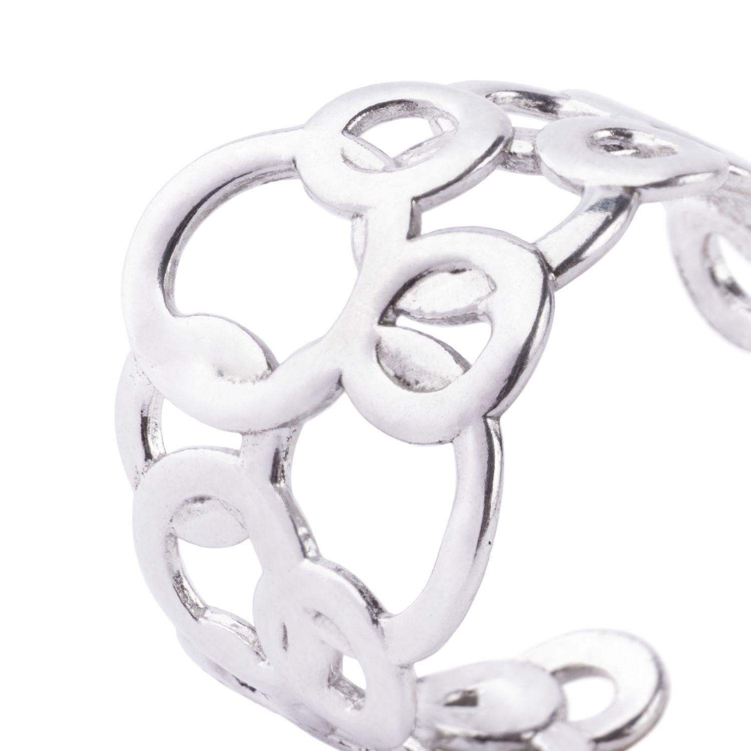 Anillo de Plata Esterlina 925 Circulos 18-2