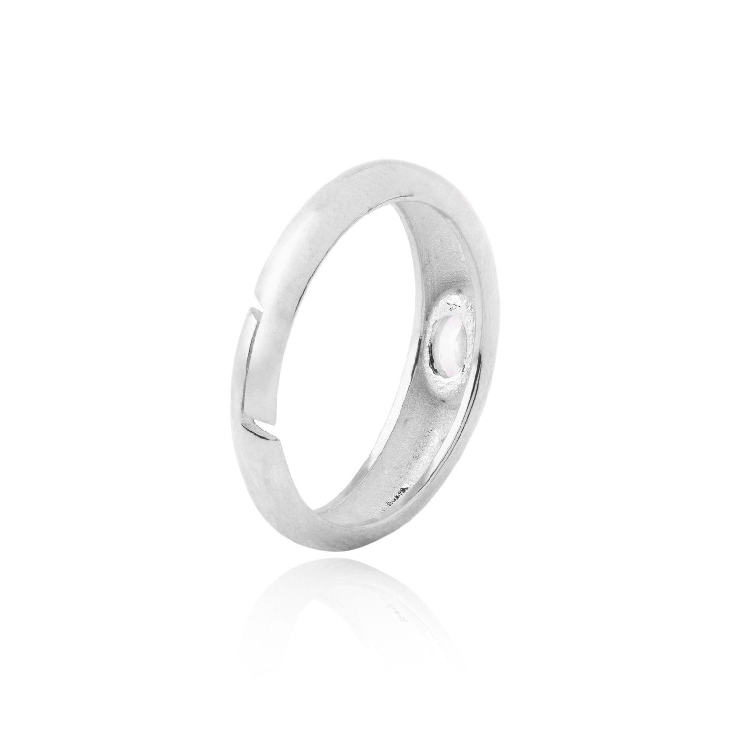Anillo de Plata Esterlina 925 Ovalado con Circon-2