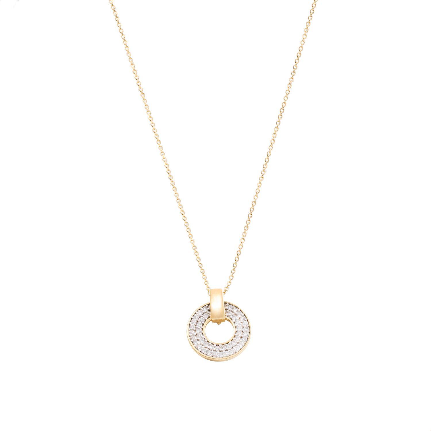 Colgante Oro Amarillo 18kt Diamantes 50Puntos.-2