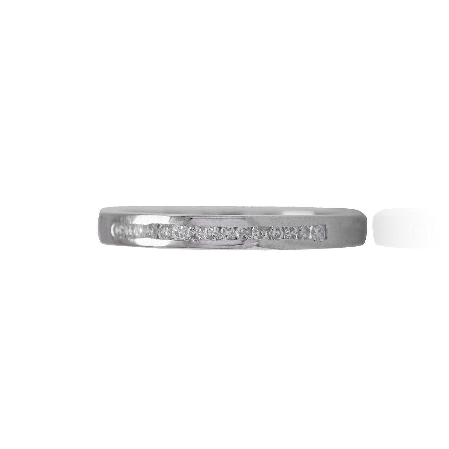 Anillo Oro Blanco 18kt Diamantes de 10pts-2