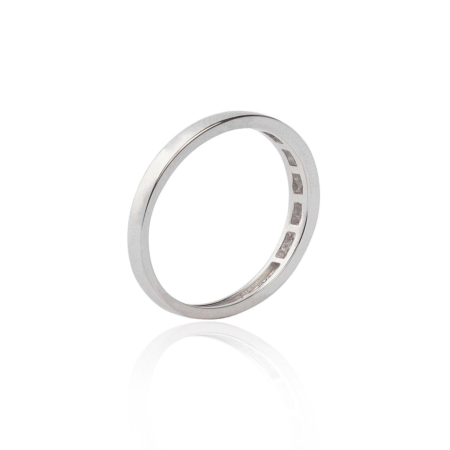 Anillo Oro Blanco 18Kt Diamantes 10Puntos-1