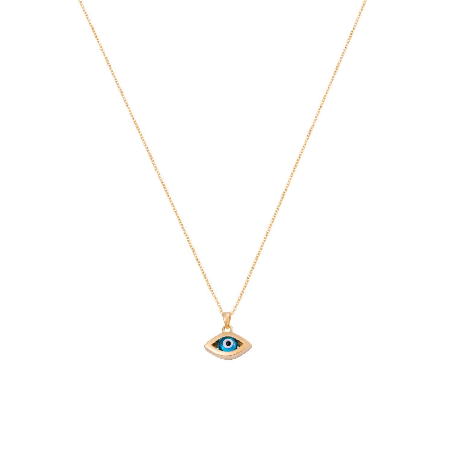Colgante de Oro 18kt Ojo Turco Circón-2