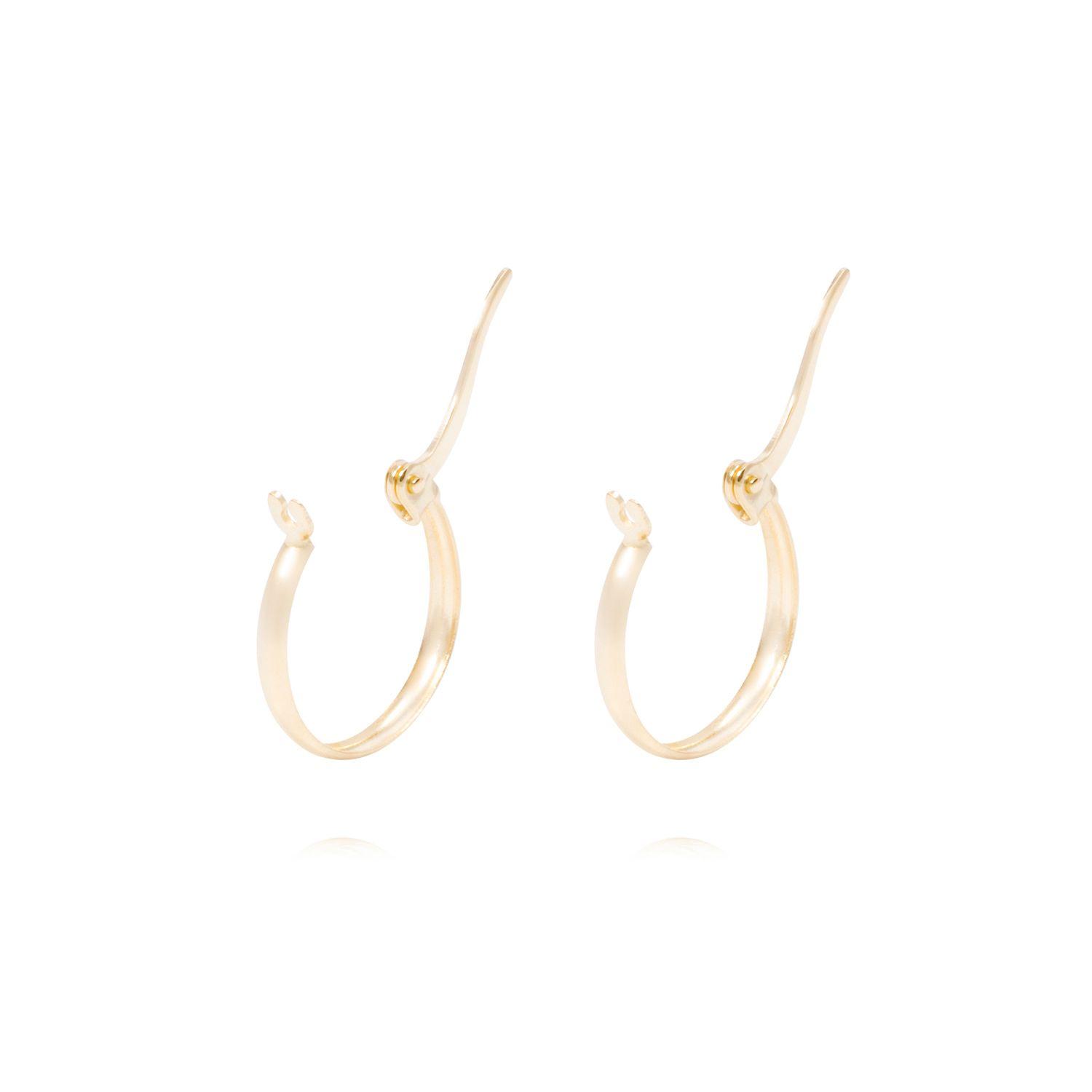 Aros Oro Amarillo 18kt Argollas Lisas-2