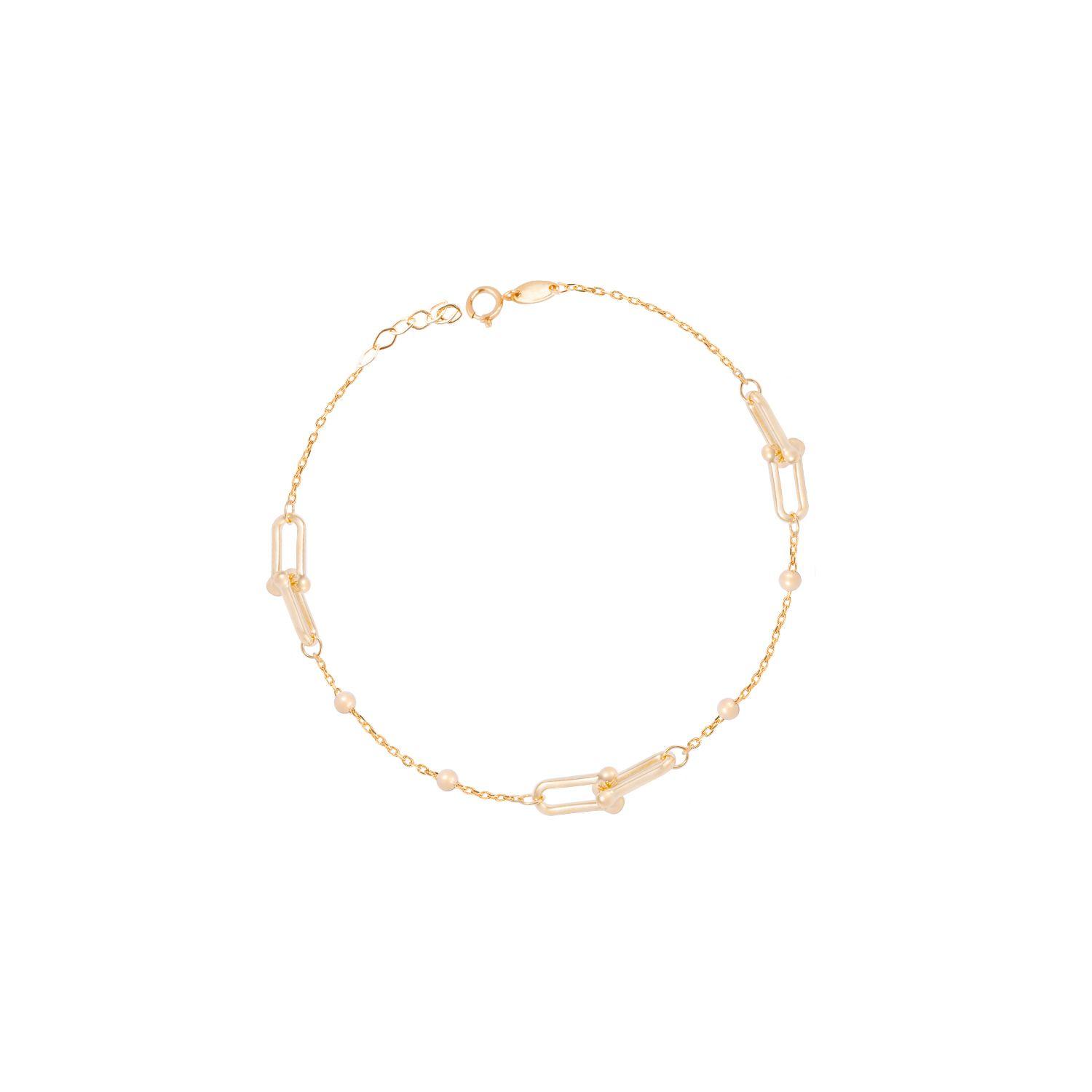 Pulsera de Oro 18kt Eslabones entrelazados-0