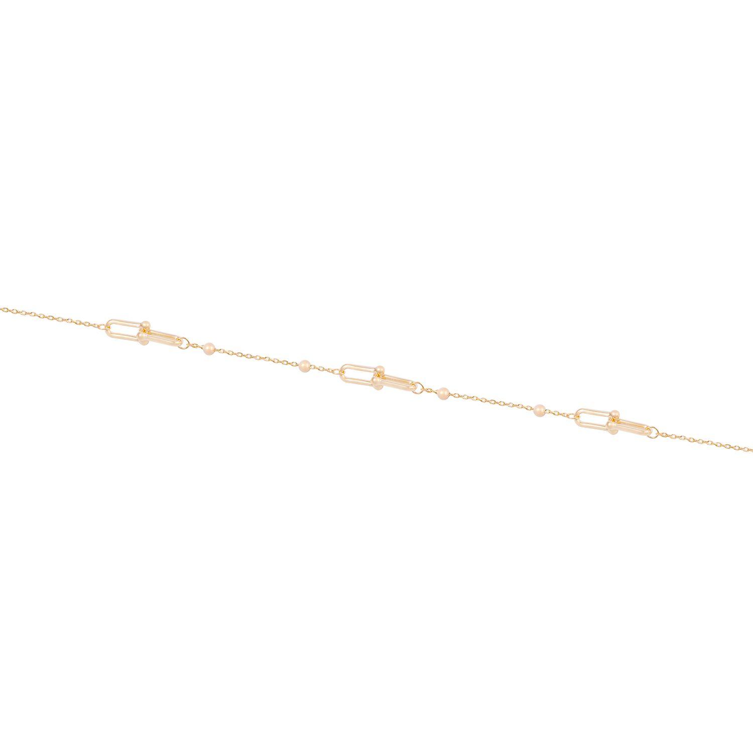 Pulsera de Oro 18kt Eslabones entrelazados-1