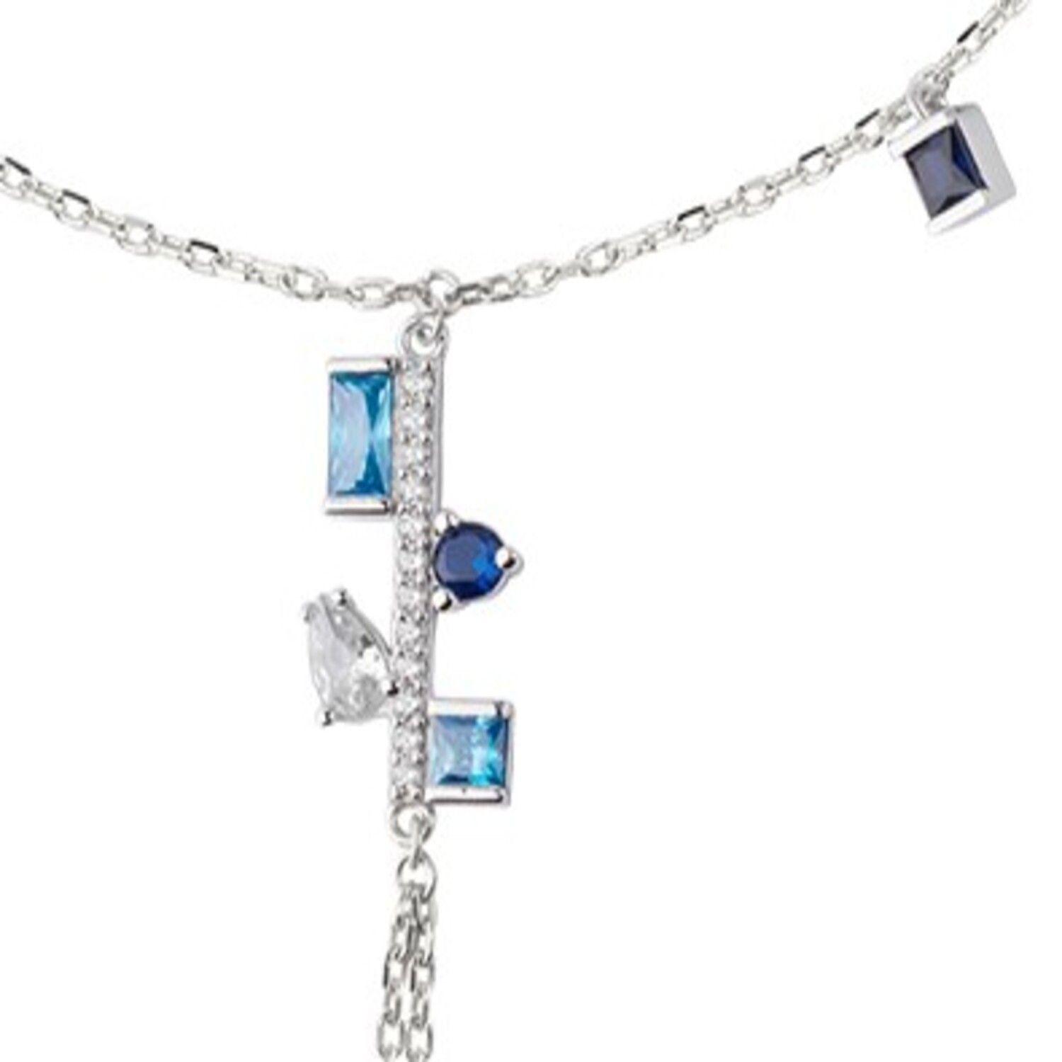 Pulsera de Plata Esterlina 925 Anillo Piedras-2