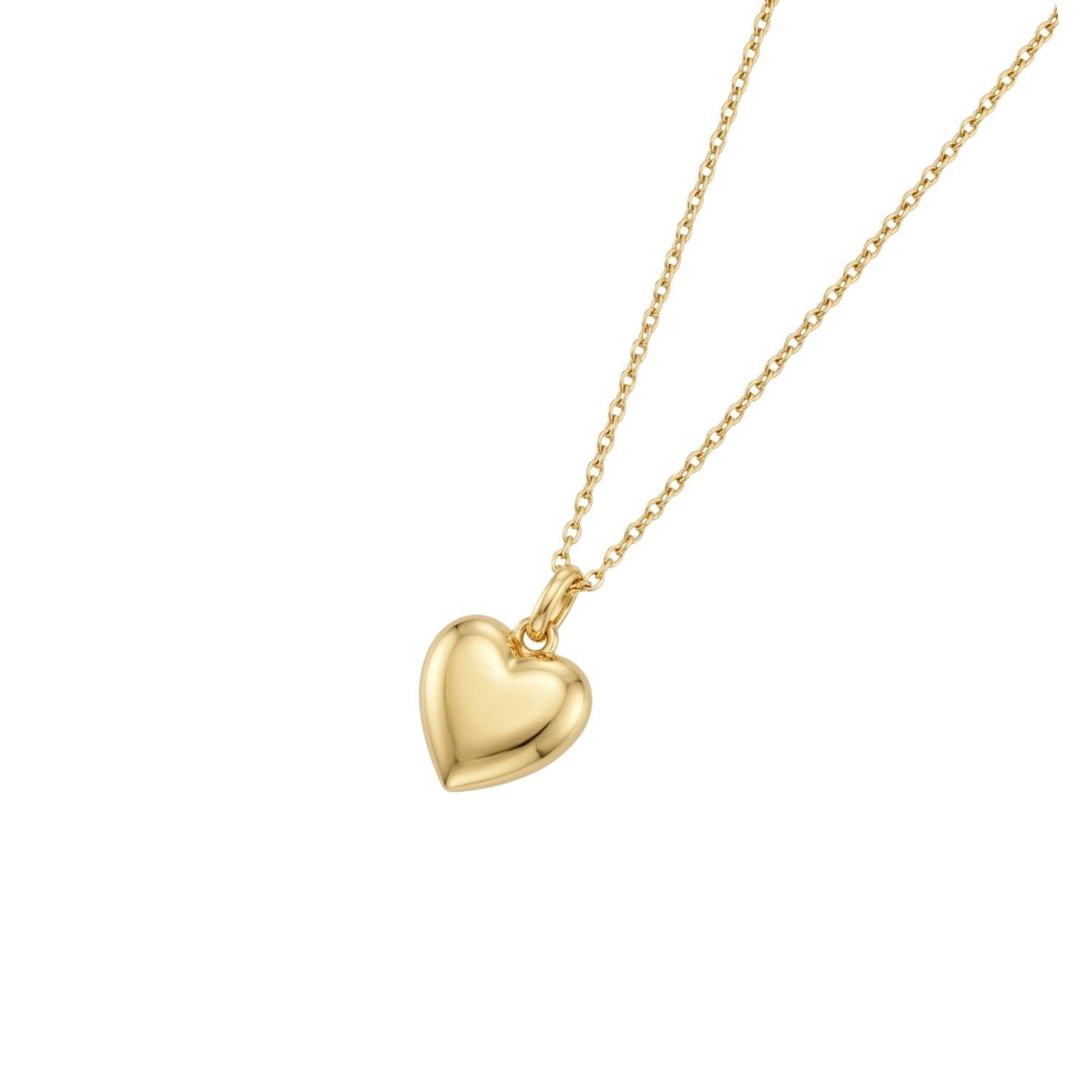 Colgante de Oro Miel 18kt Corazón Pequeño-1