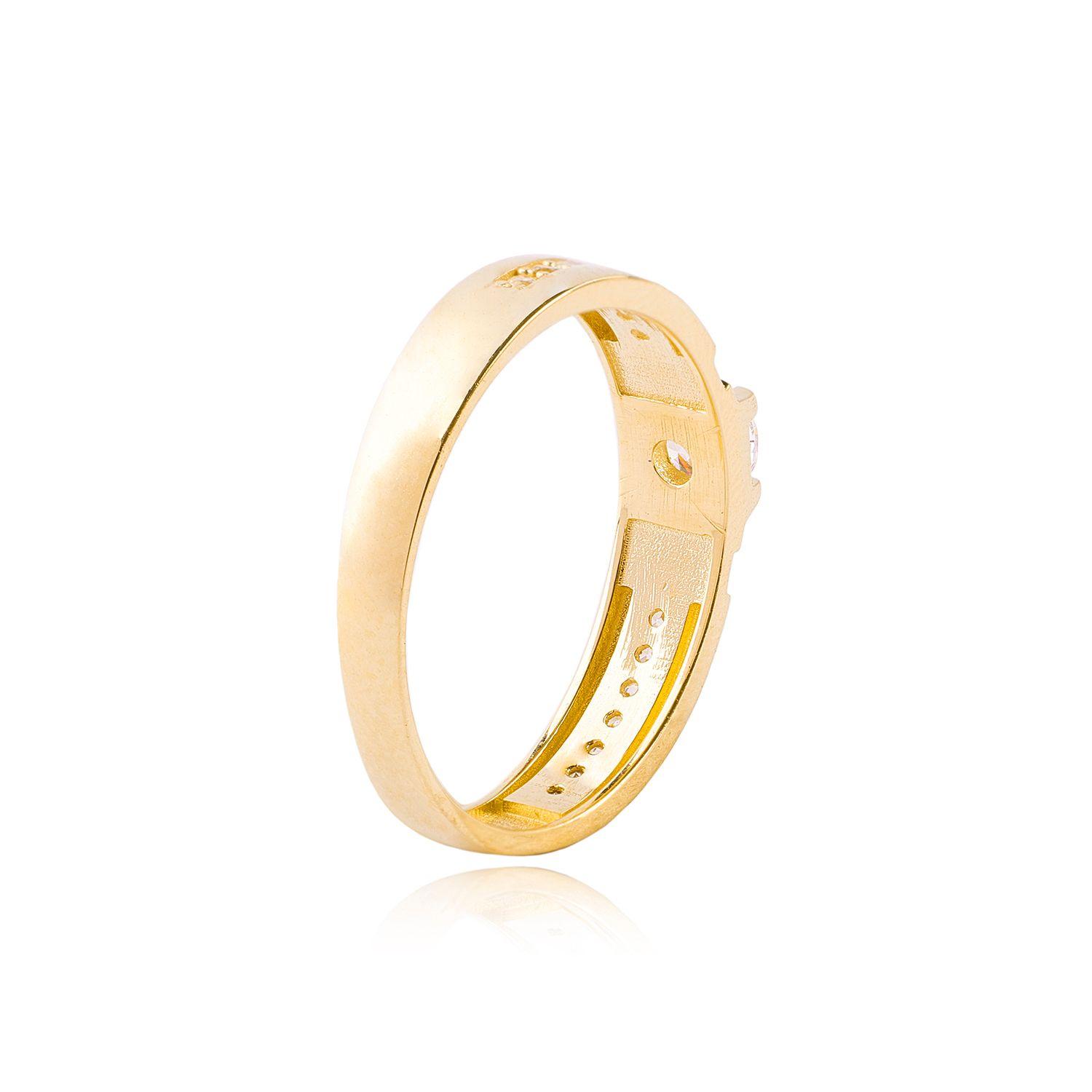 Anillos de Oro 18kt Modelo Circón Punto-2