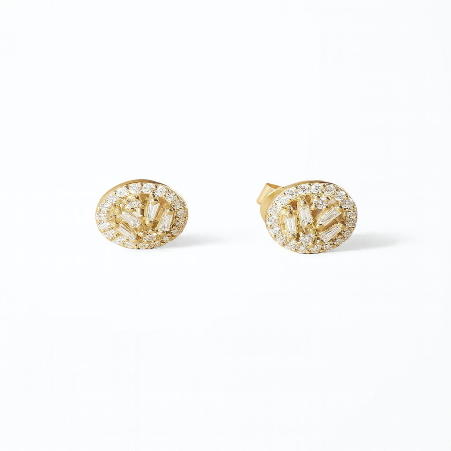 Aros de Oro 18kt Diamantes 31 Pts | Danielle Costantini-0