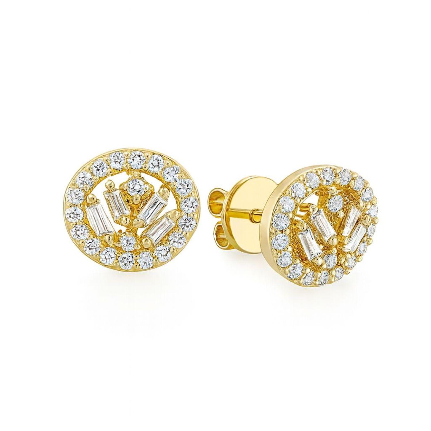 Aros de Oro 18kt Diamantes 31 Pts | Danielle Costantini-1