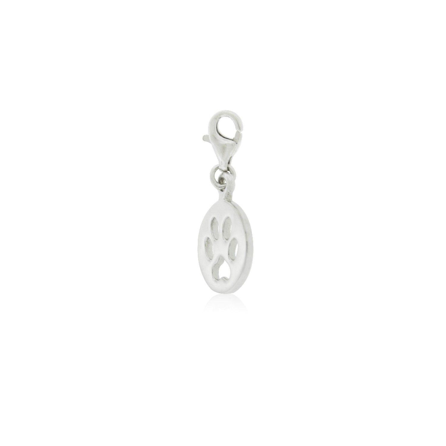 Colgante de Plata Esterlina 925 Patita de Perro-2
