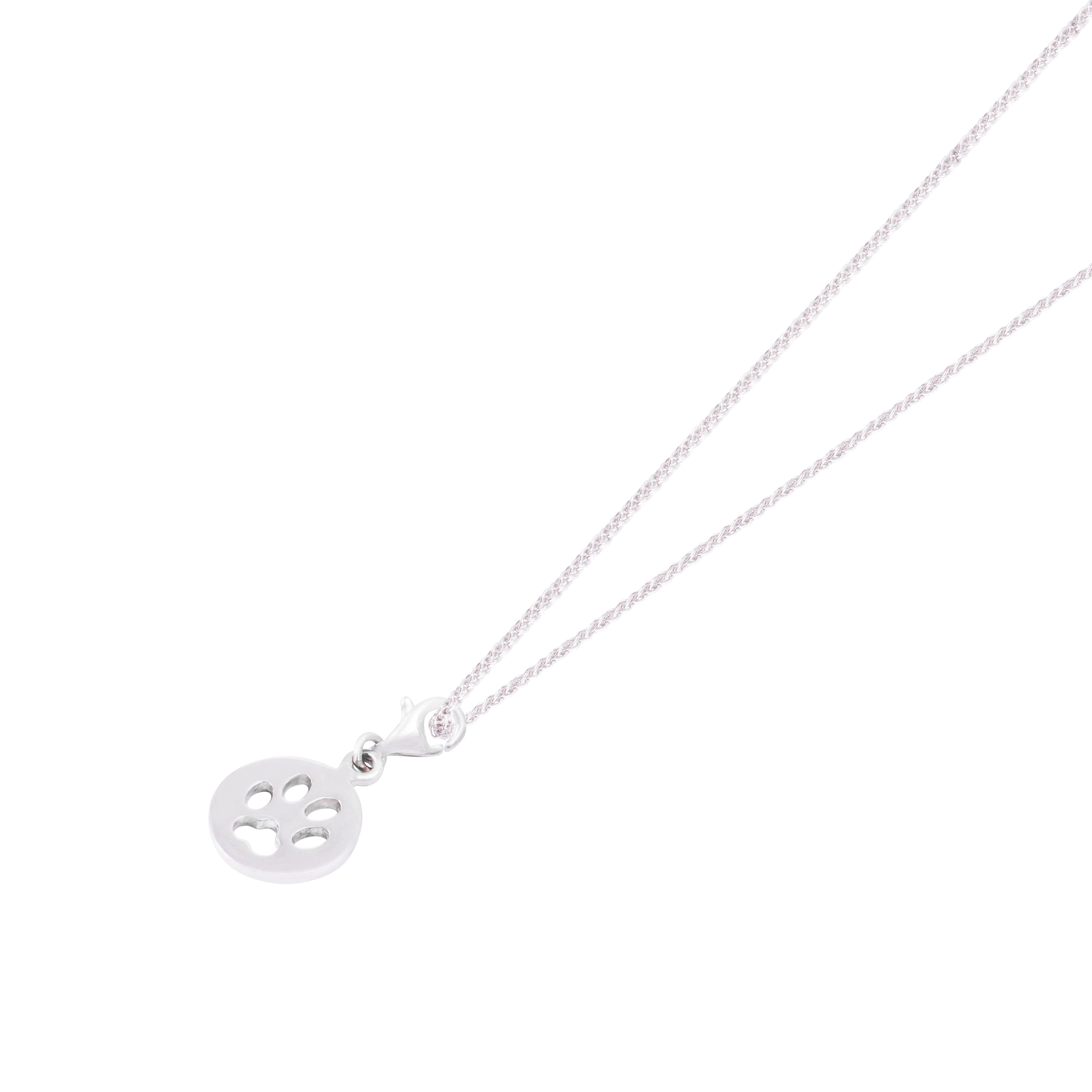 Colgante de Plata Esterlina 925 Patita de Perro-2