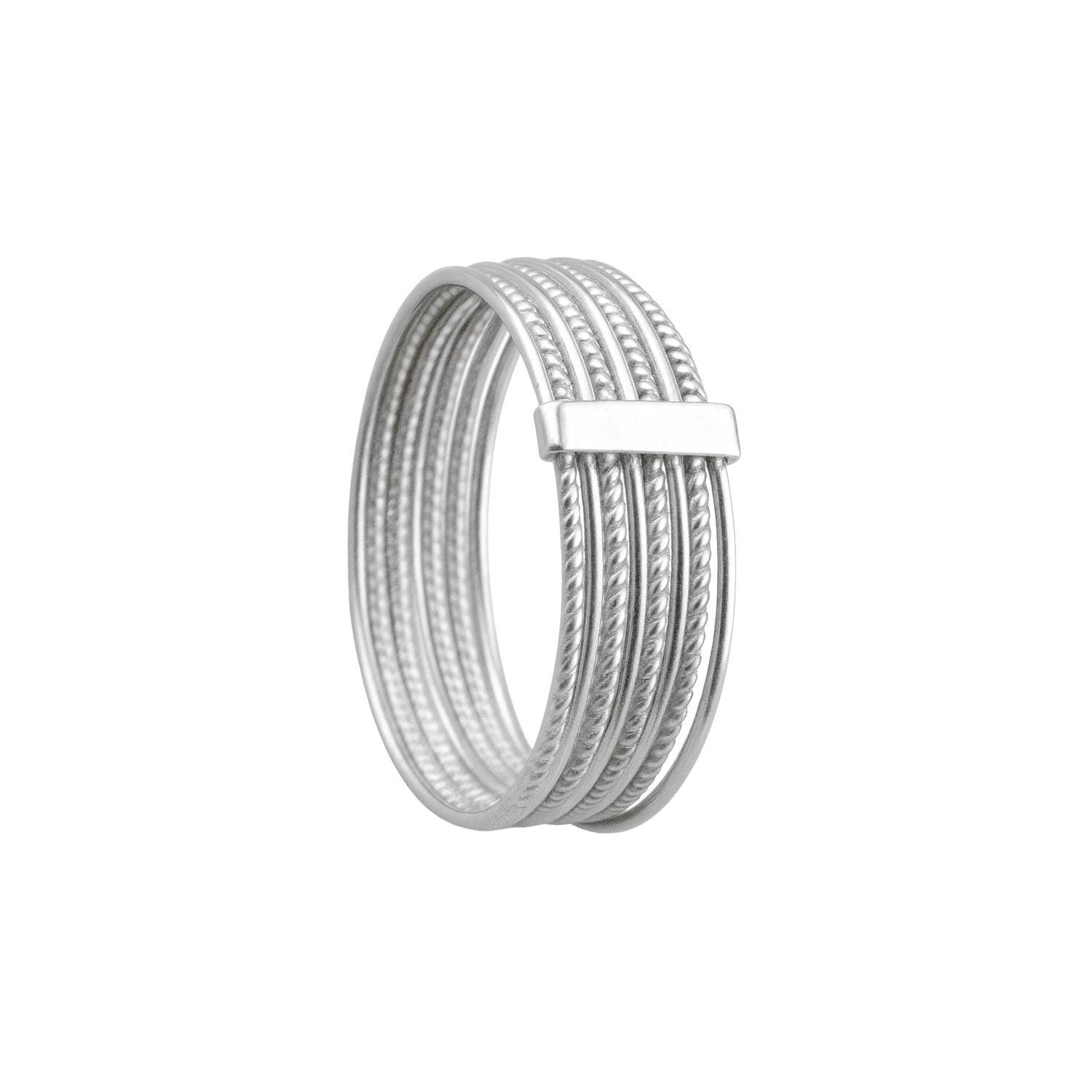 Anillo Oro 18kt Platino Semanario Barra-4