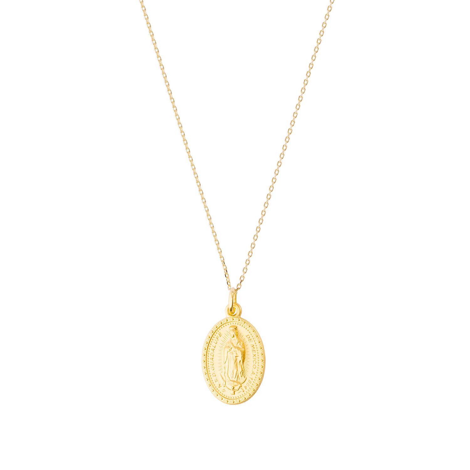 Colgante de Oro 18kt Virgen Guadalupe 20x15mm-2