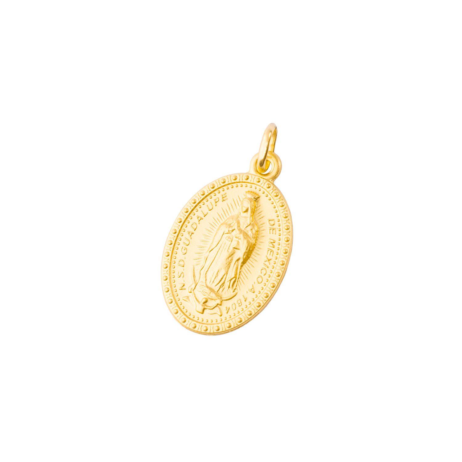 Colgante de Oro 18kt Virgen Guadalupe 20x15mm-0