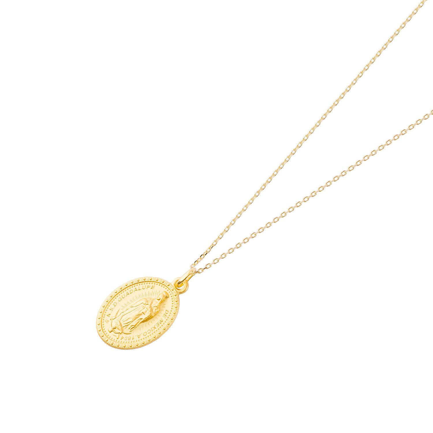 Colgante de Oro 18kt Virgen Guadalupe 20x15mm-1