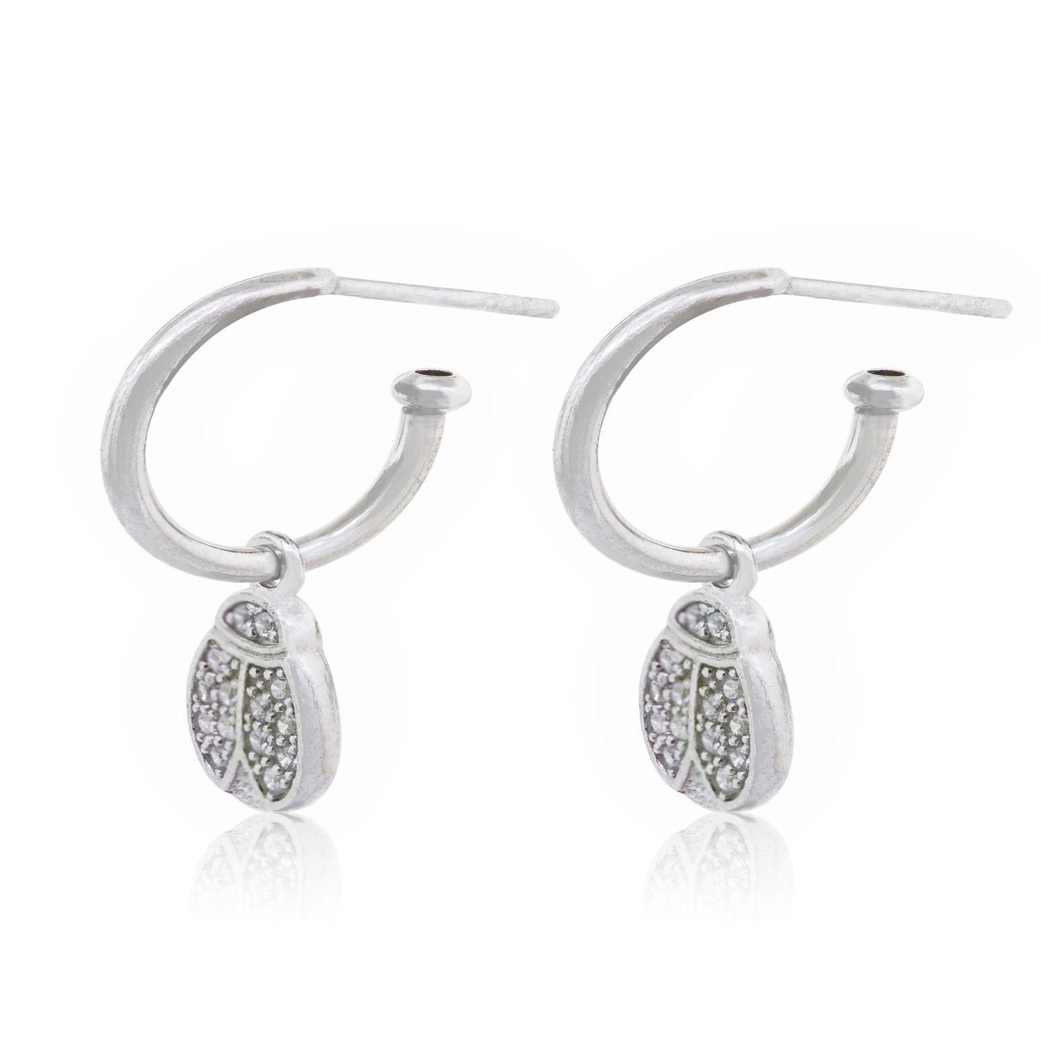 Aros de Plata Esterlina 925 Chinita Circonita-2