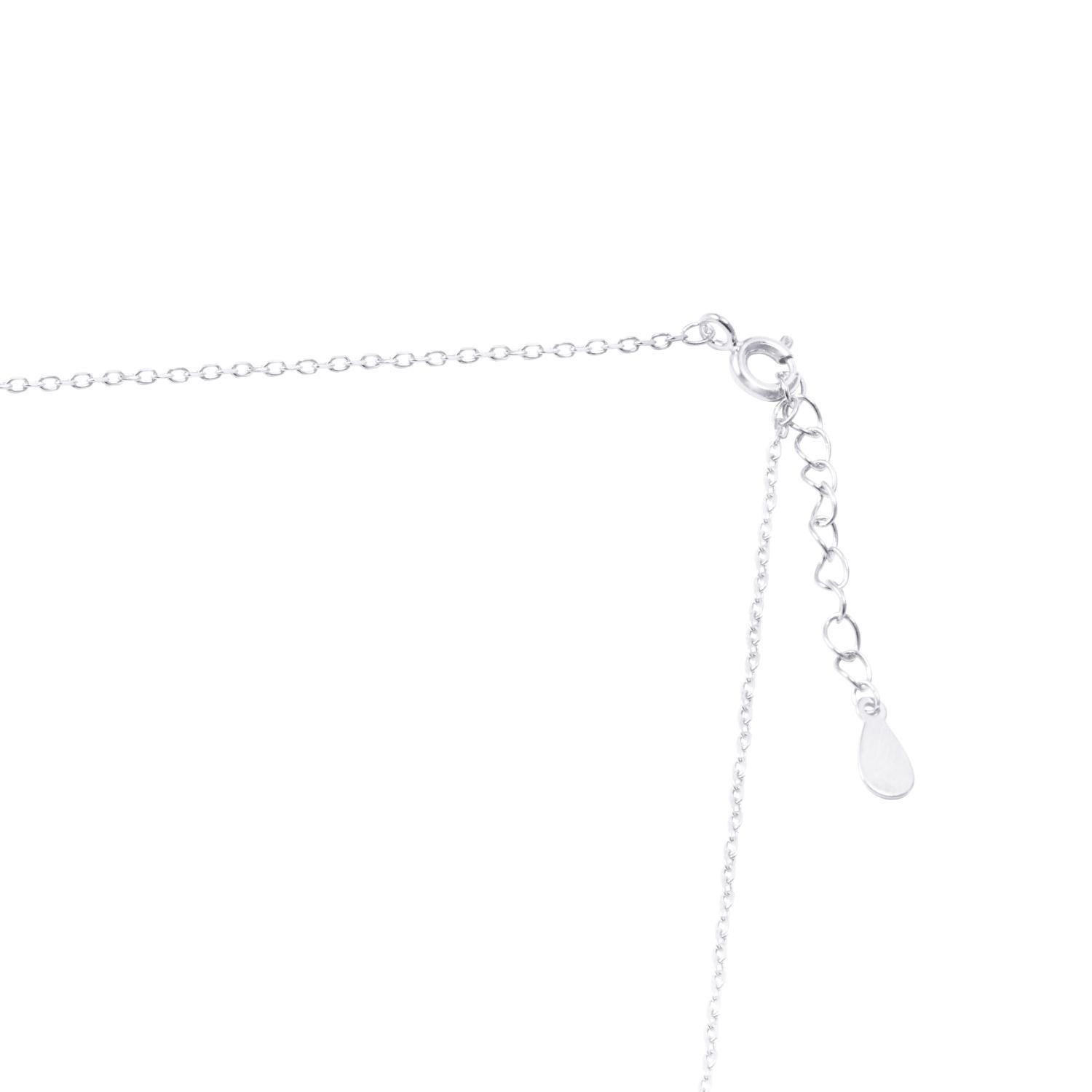 Collar de Plata Esterlina 925 Choker Cruces Colgantes-2