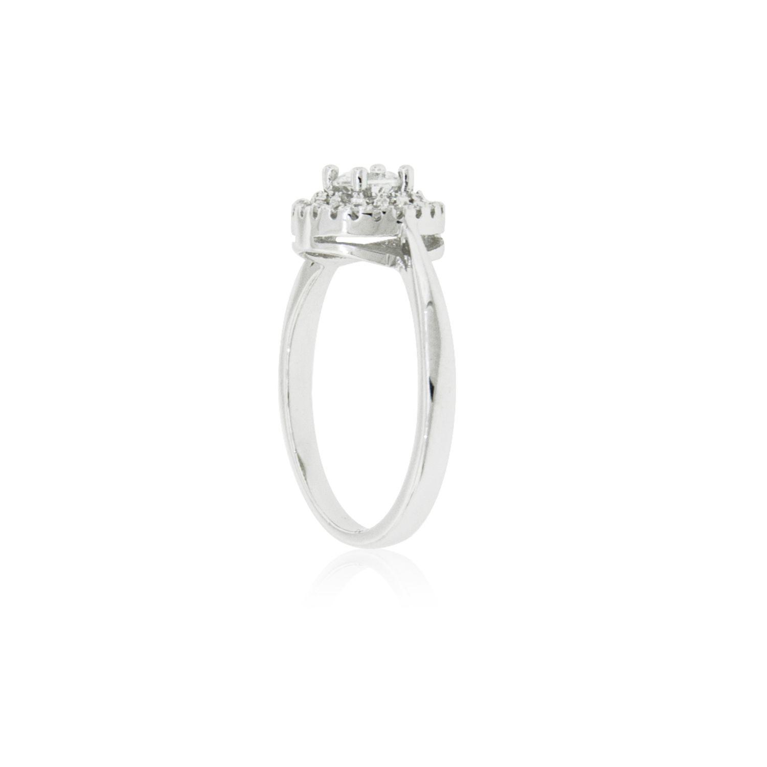 Anillo de Plata Esterlina 925 Doble Riel Circon-1