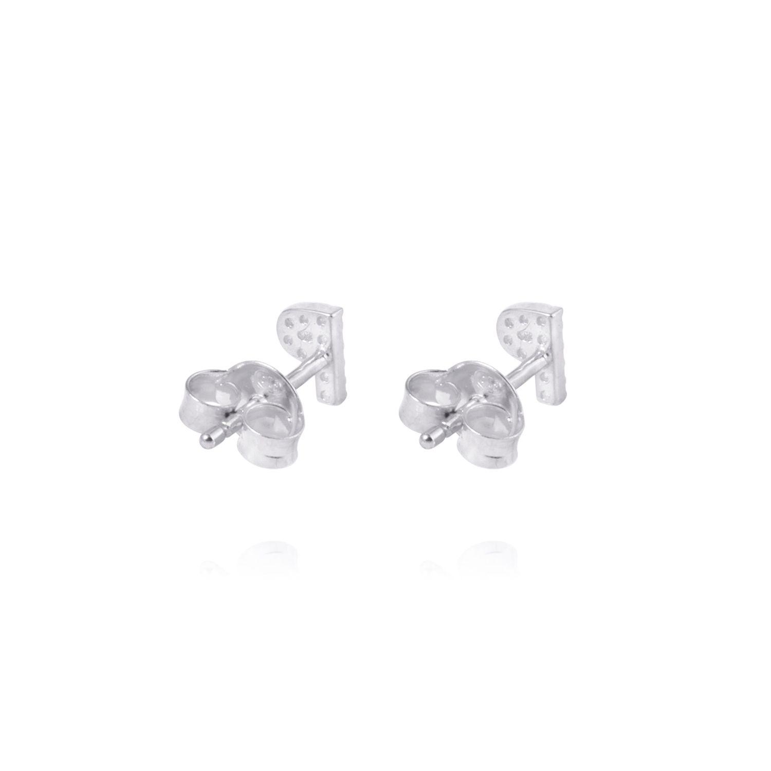 Aros de Plata Esterlina 925 Letra P-2