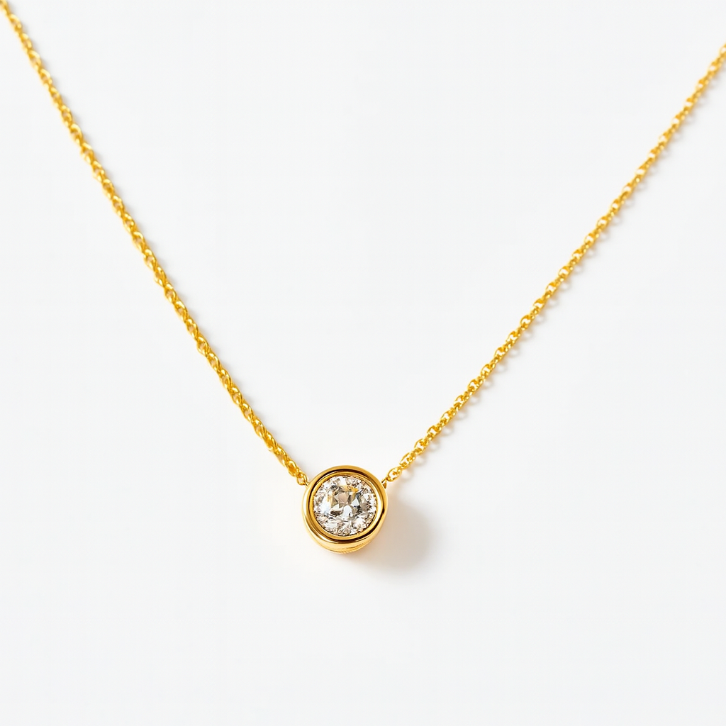 Collar de Oro 18kt con Diamantes 10 Pts Total - By Danielle Costantini-2