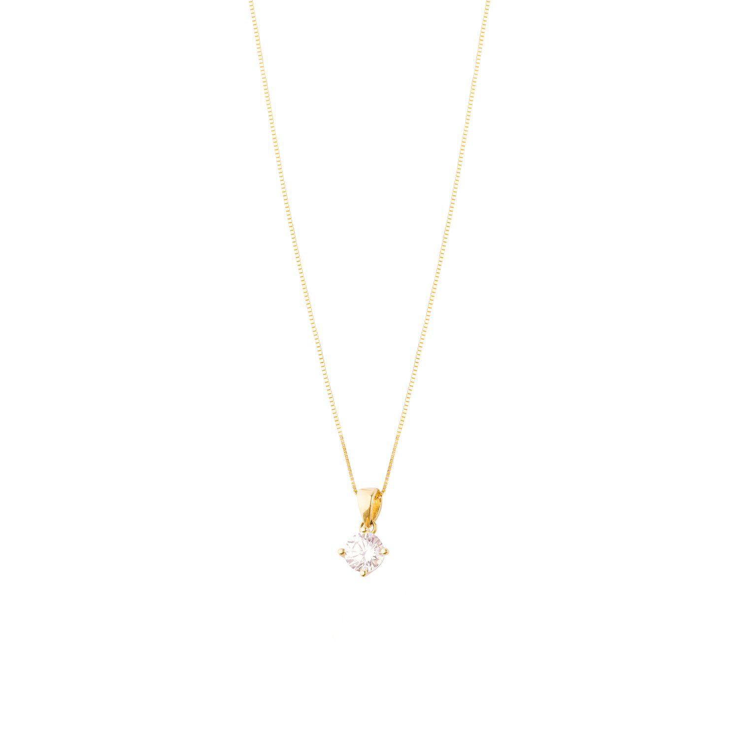 Colgante de Oro 18kt Circon Cuatro Grifas-2