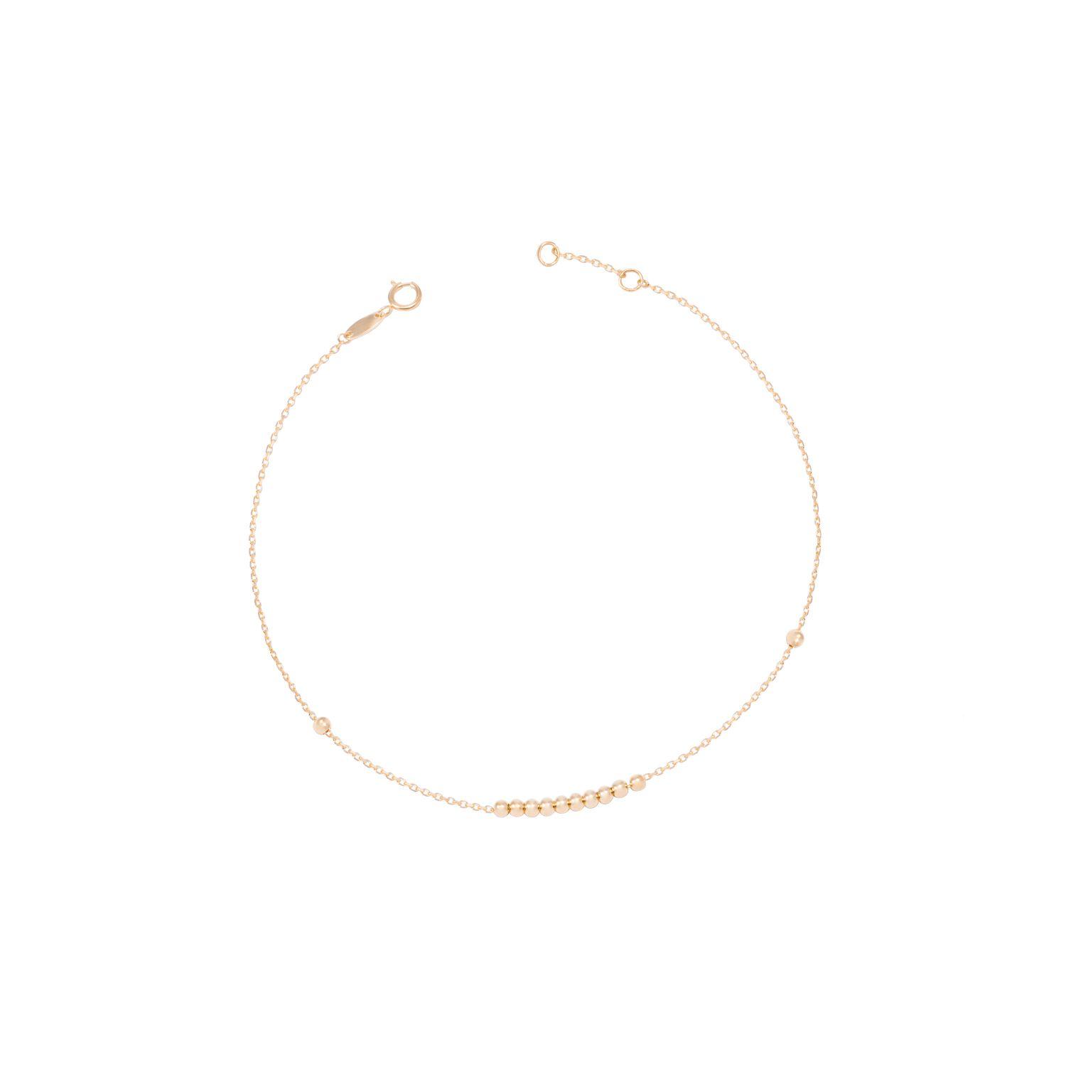 Pulsera Oro Amarillo 18kt Pelotitas-2