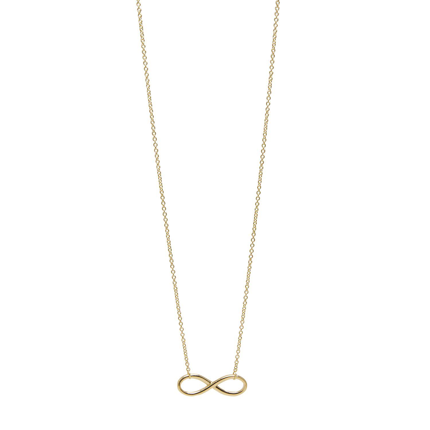 Collar de Oro 18kt Infinito Liso-2