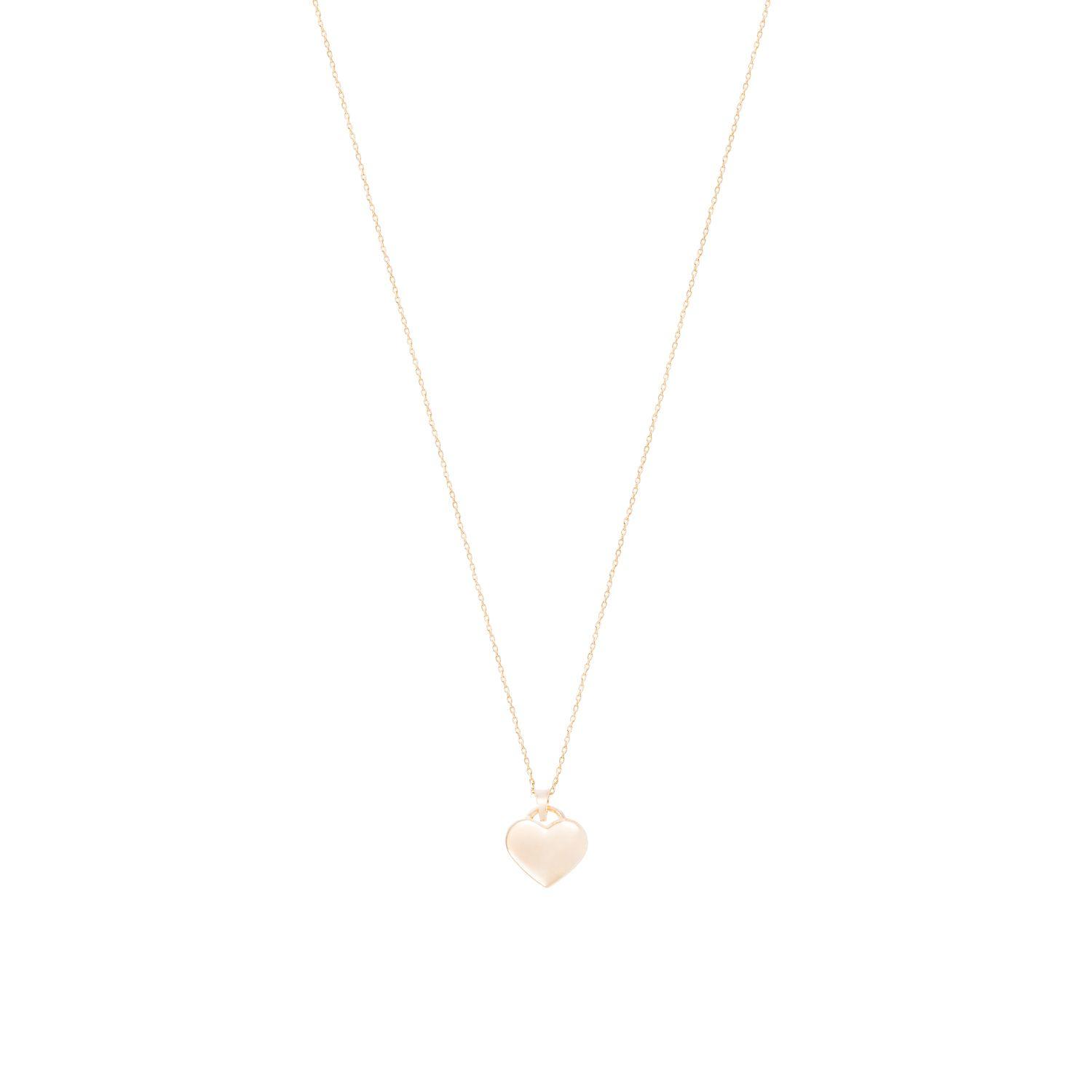 Colgante Oro Amarillo 18kt Placa Corazón-2