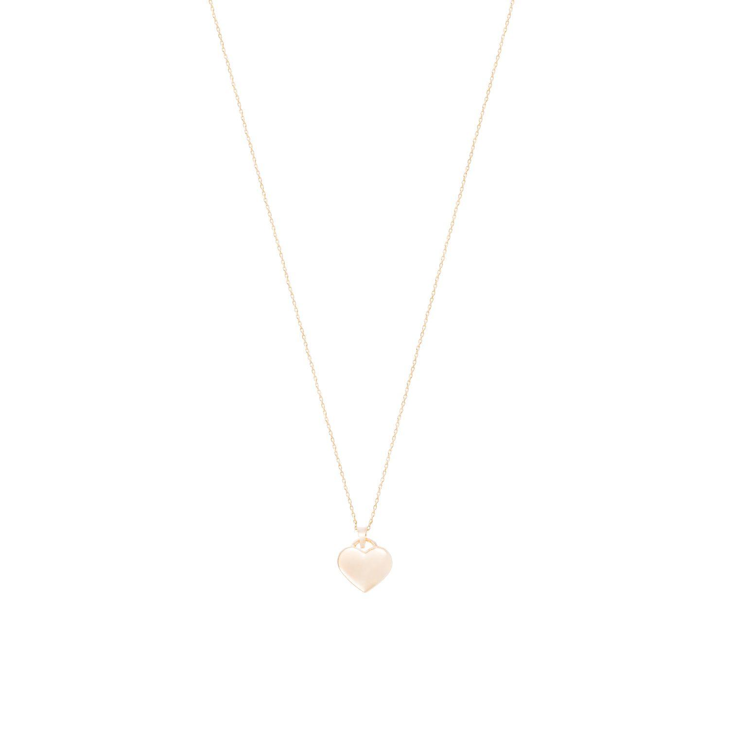 Colgante Oro Amarillo 18kt Placa Corazón-2