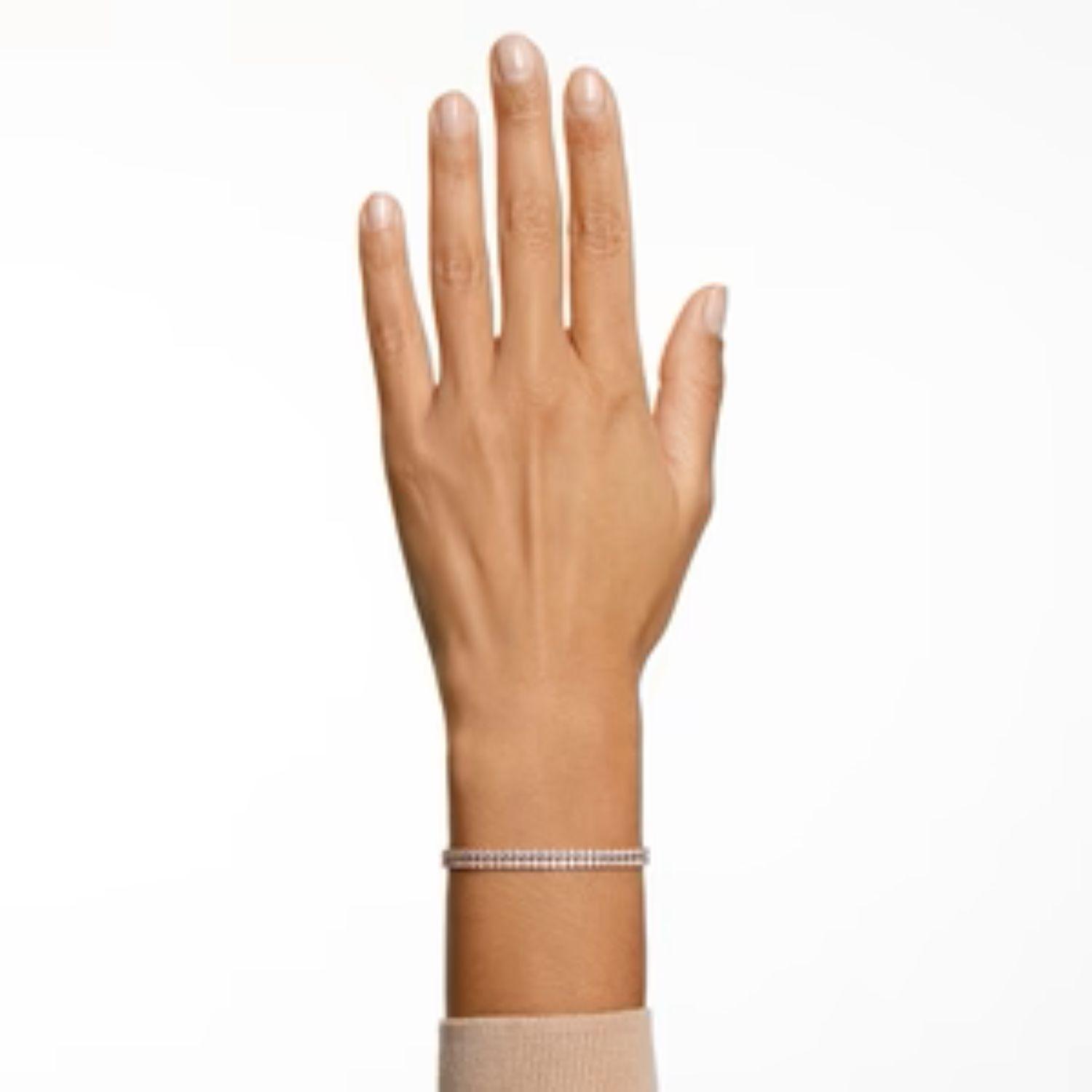 Brazalete Swarovski Matrix Tennis White-2