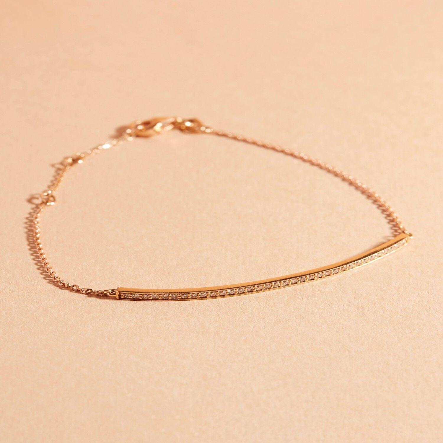Pulsera Oro Miel 18kt Diamantes 27 Pts | Danielle Costantini-2
