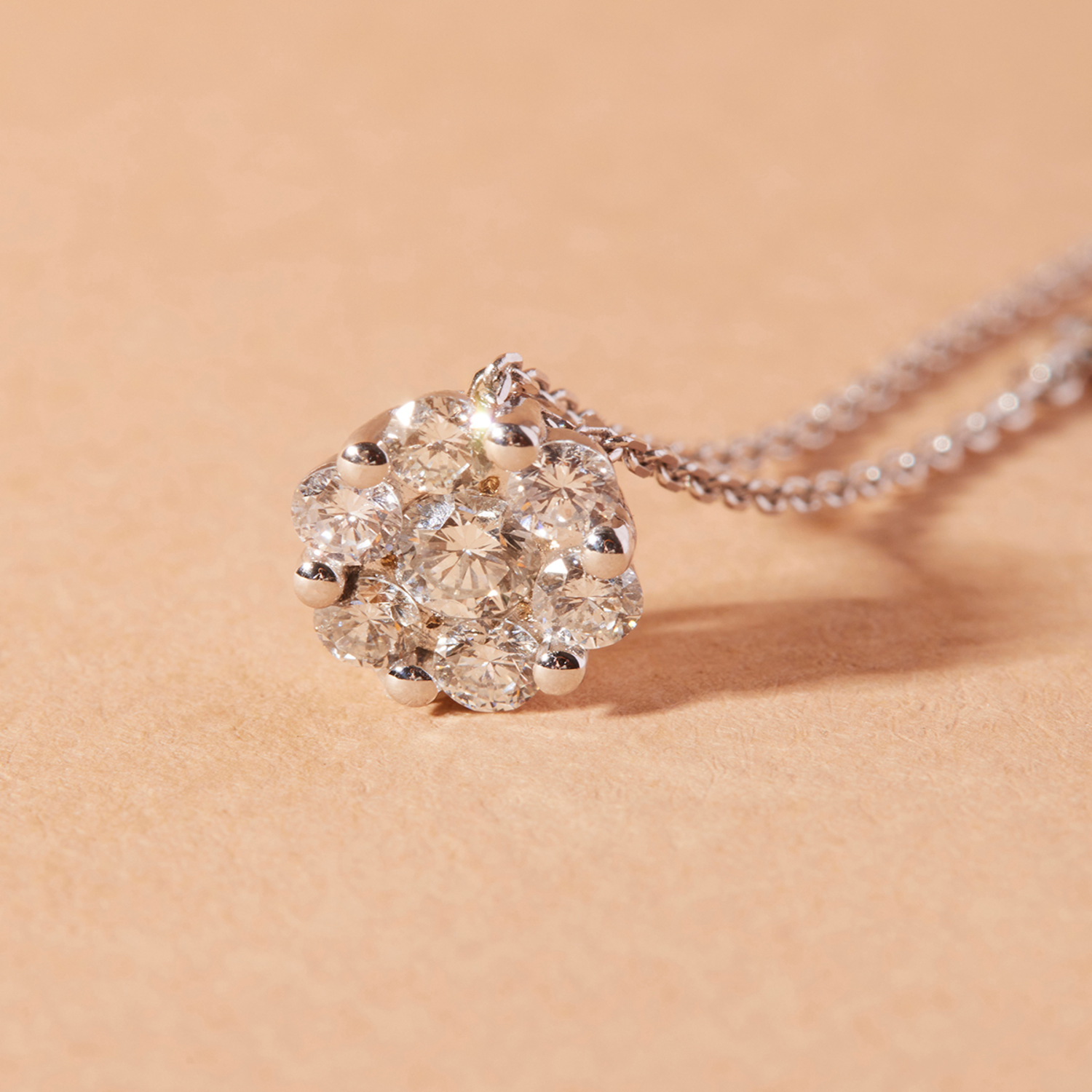 Collar Oro 18kt Diamantes 53 Pts G/SI Corte Brillante-1