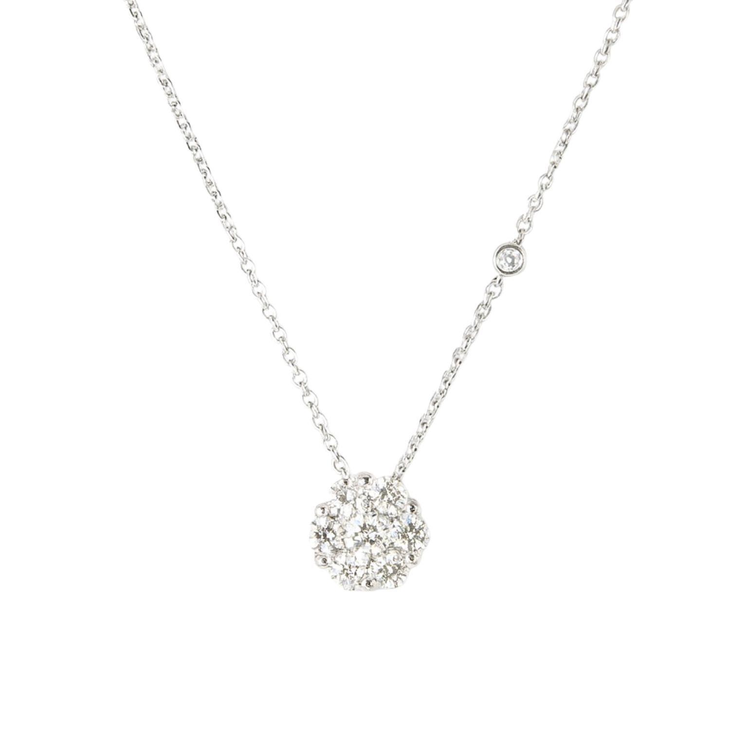 Collar Oro 18kt Diamantes 53 Pts G/SI Corte Brillante-2