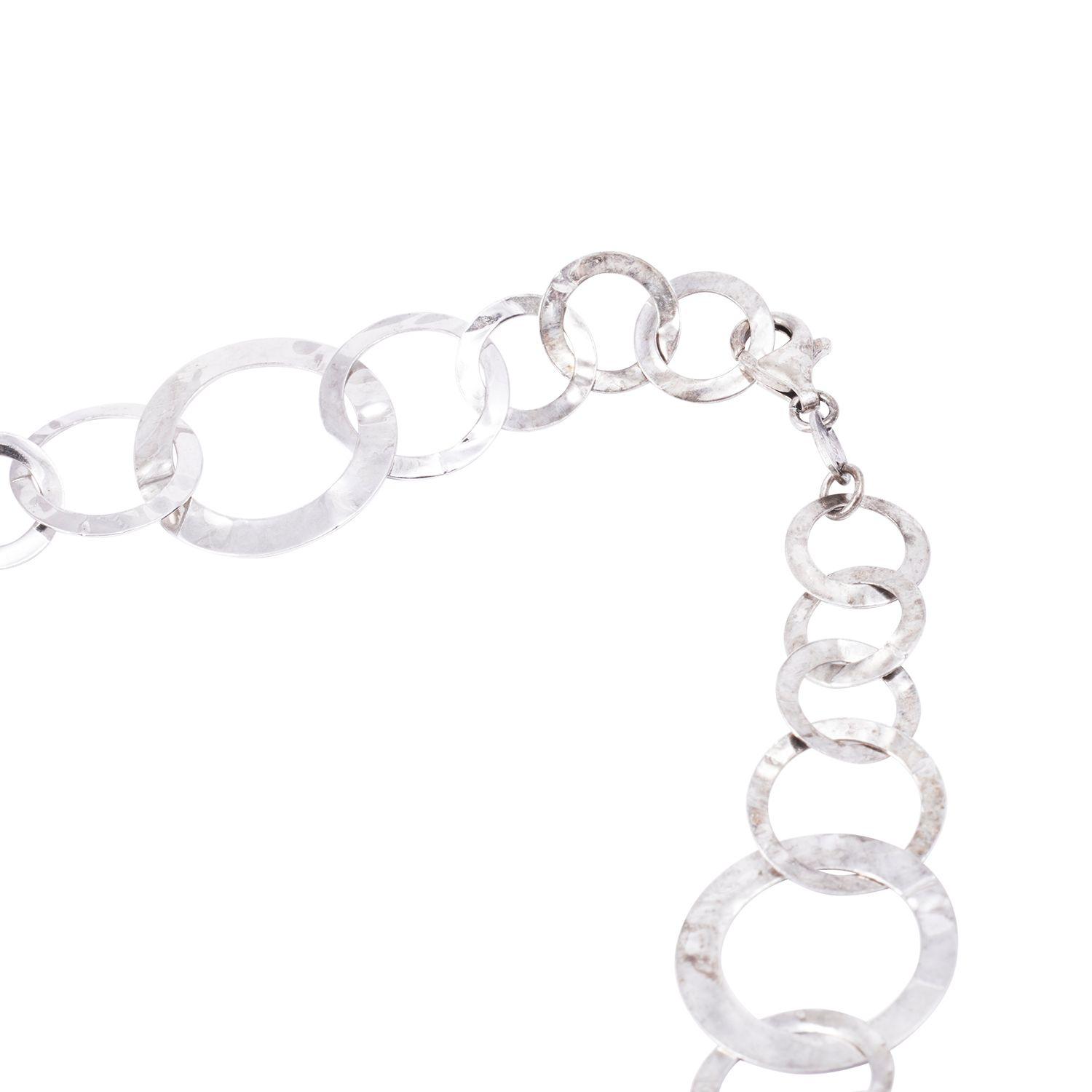 Collar de Plata Esterlina 925 con Eslabones Grandes-2