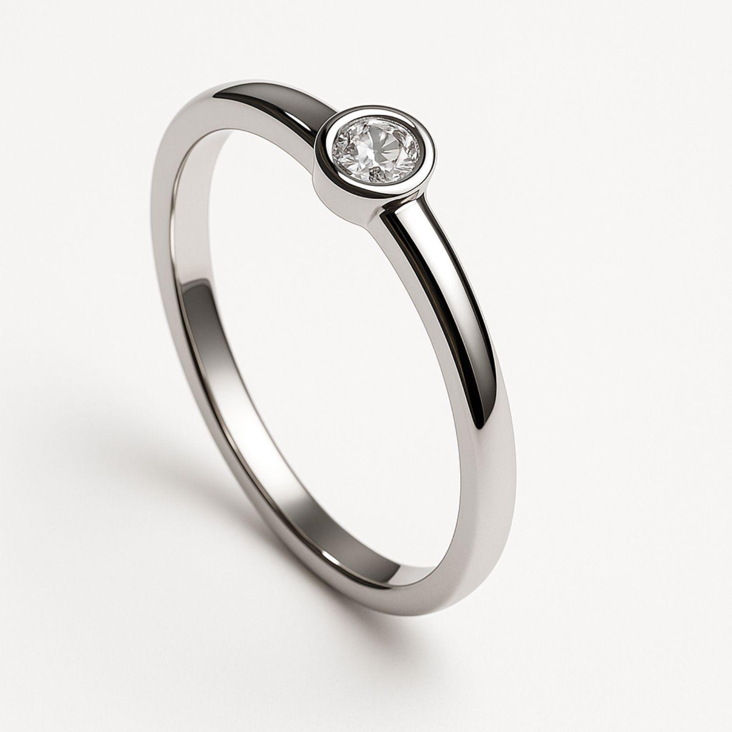 Anillo Oro Blanco 18kt Circonita-2