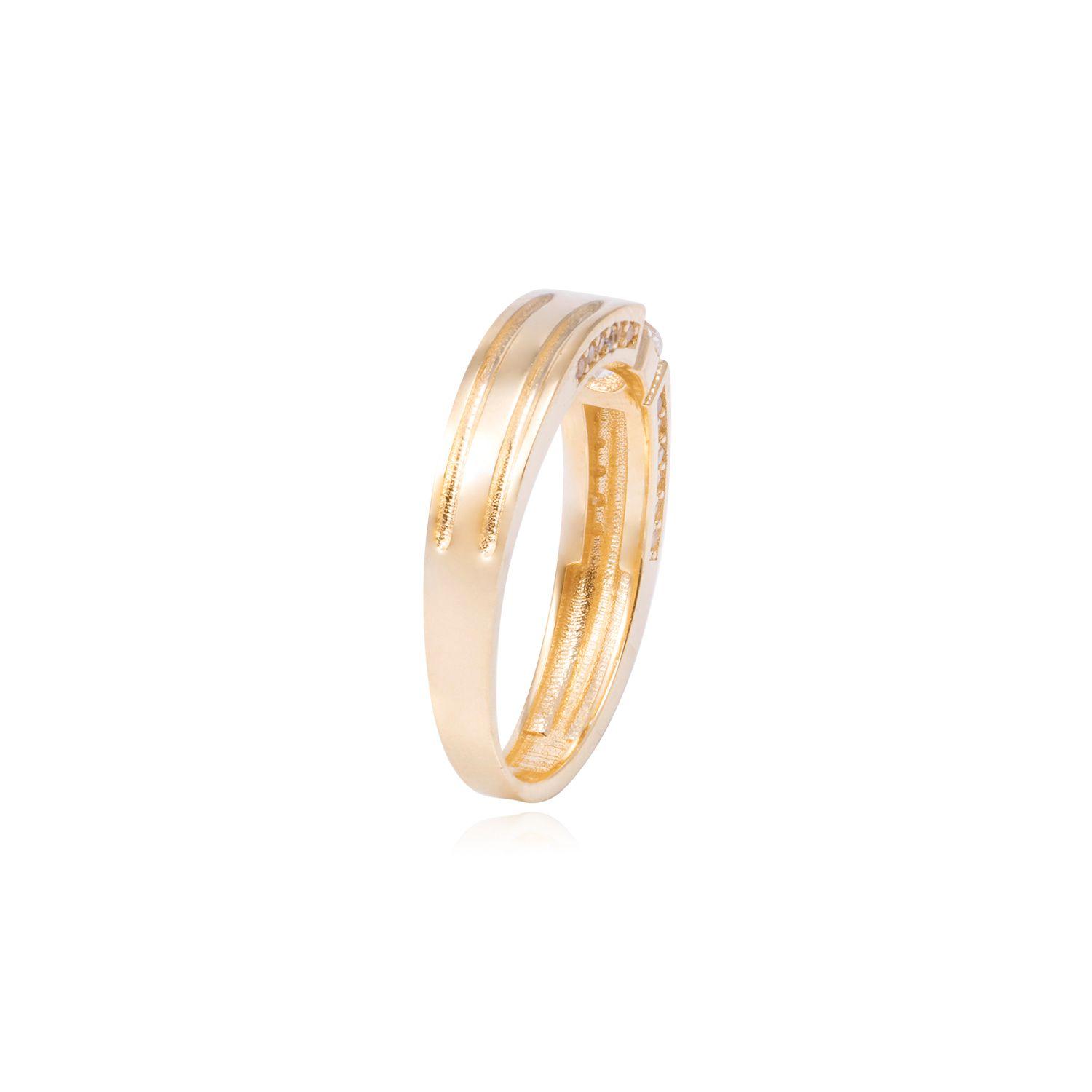 Anillo Compromiso de Oro de 18kt Solitario cuadrado-2