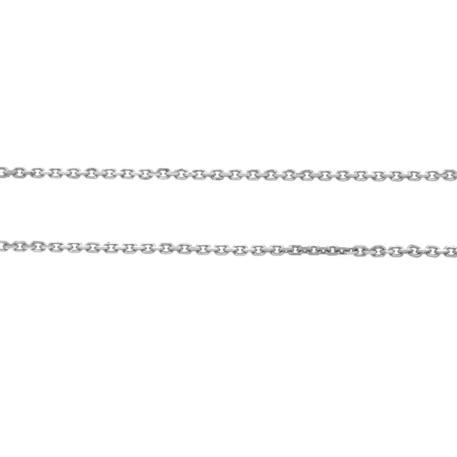 Cadena de Oro Blanco 18kt Limada9-1