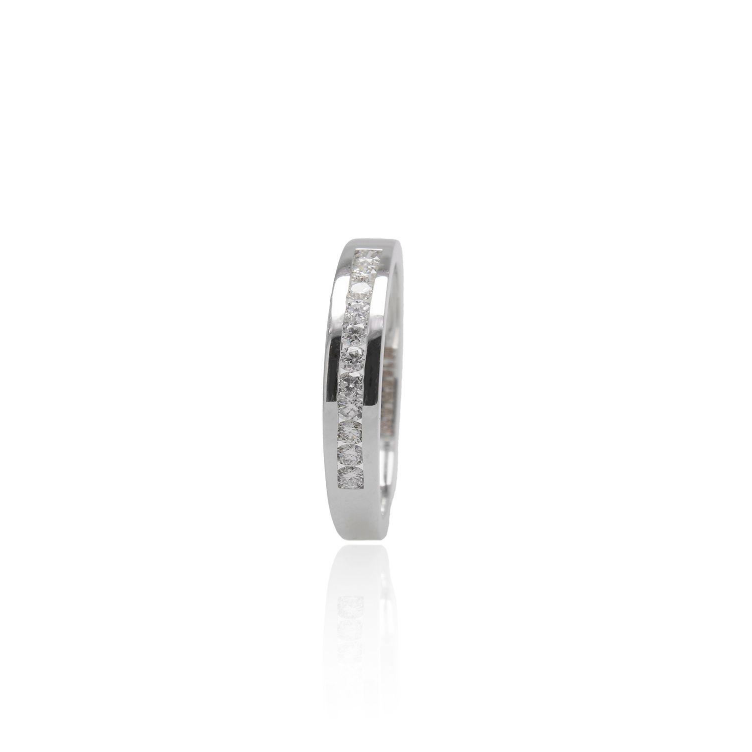 Anillo Oro Blanco 18kt Diamantes 22Pts-2