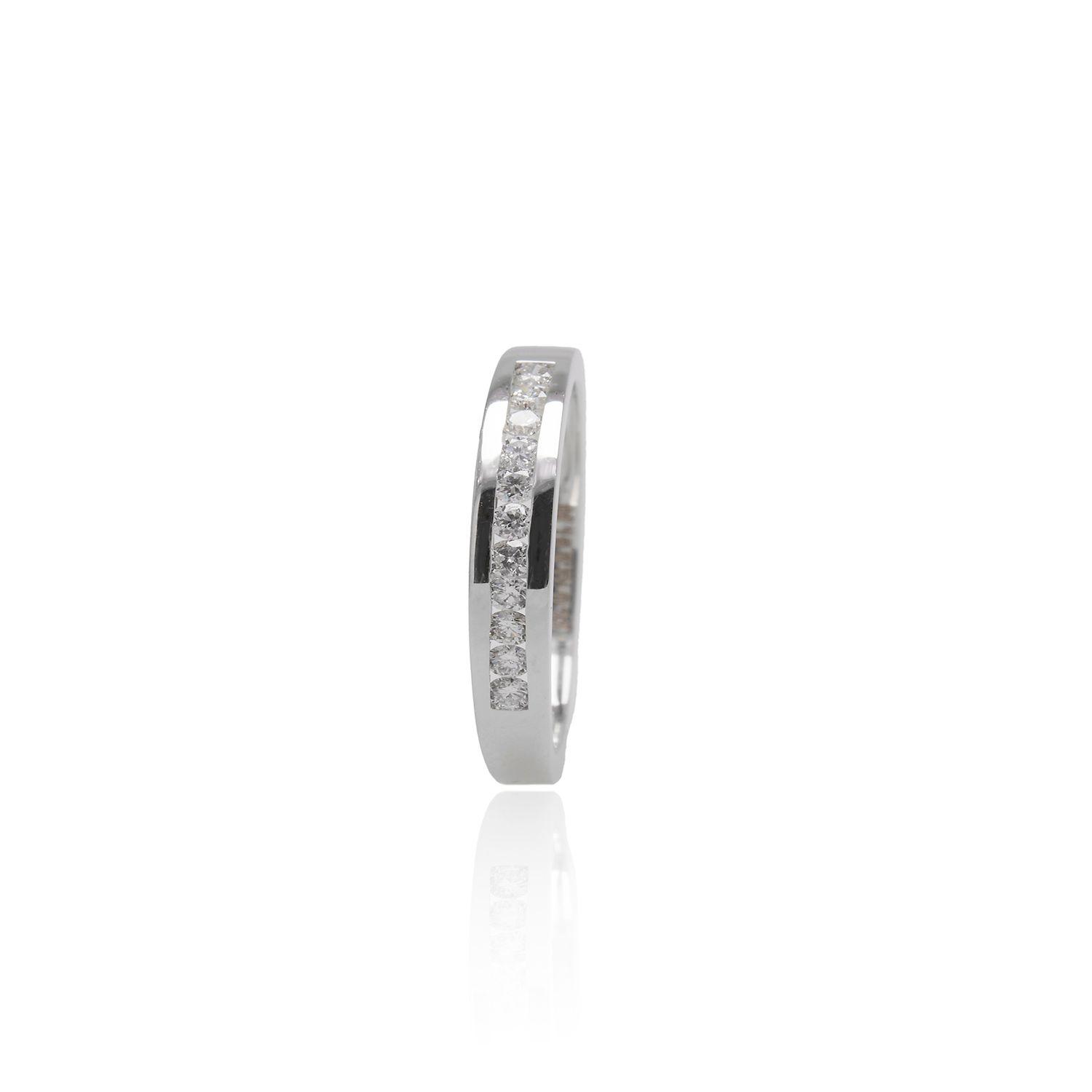 Anillo Oro Blanco 18kt Diamantes 22Pts-2