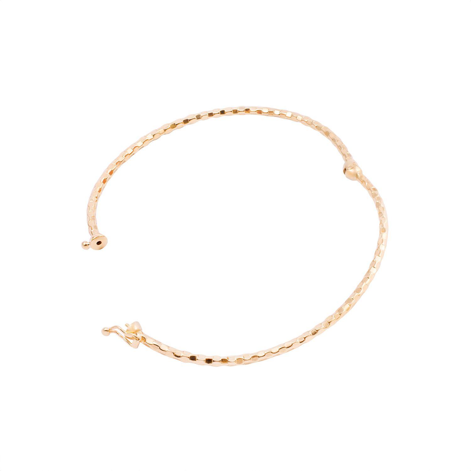 Pulsera de Oro 18kt Esclava Facetada-1