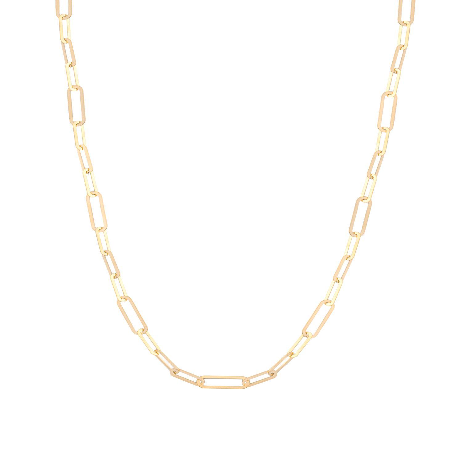 Collar de Oro 18kt Eslabon Clasico-0