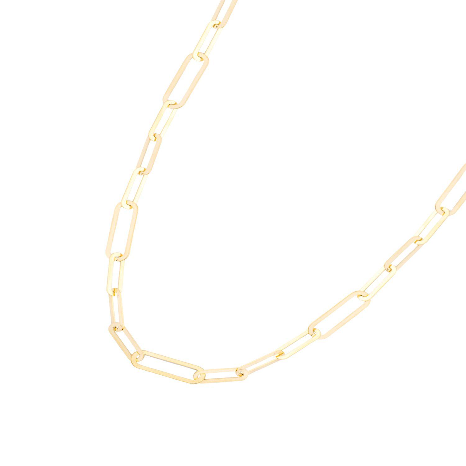 Collar de Oro 18kt Eslabon Clasico-0