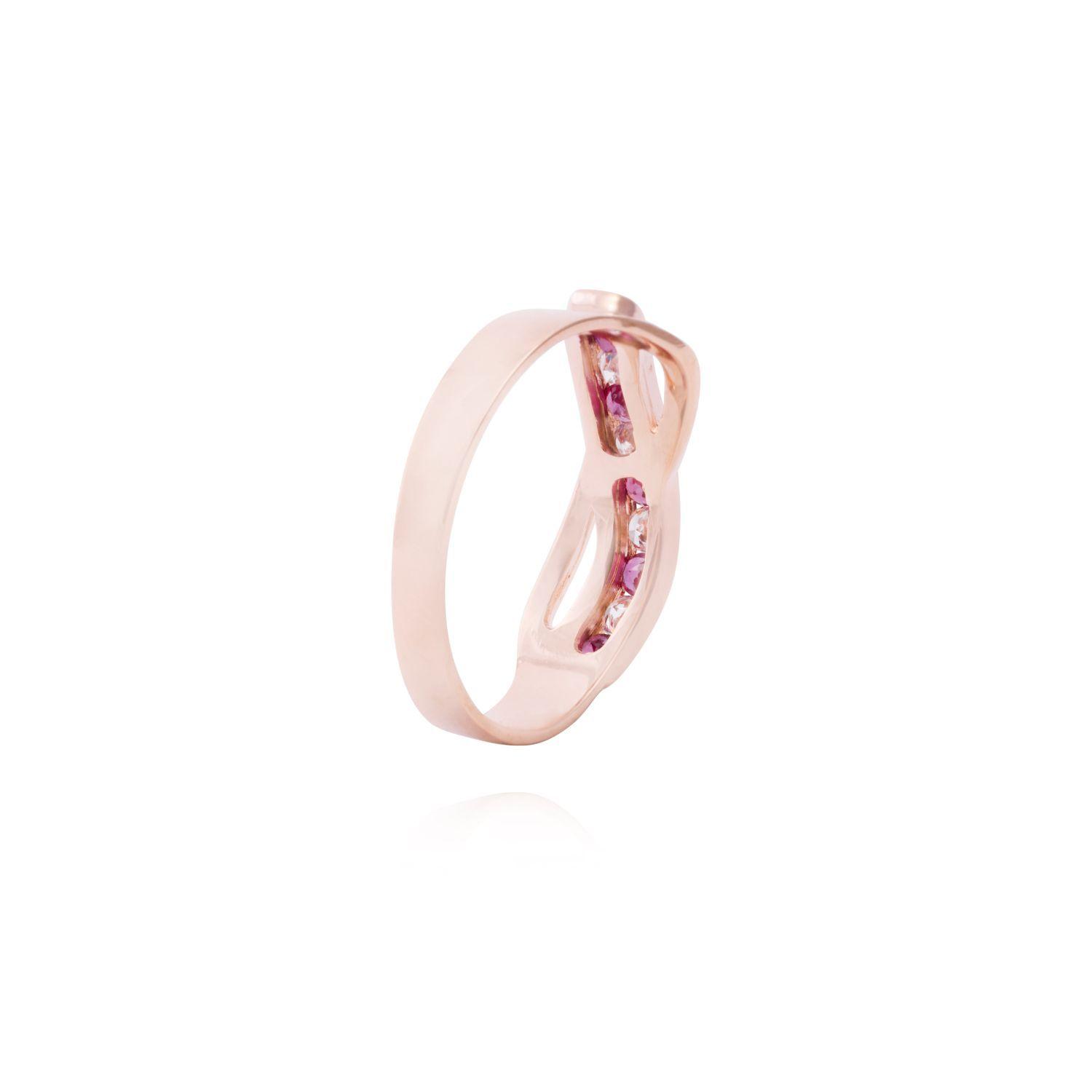 Anillo Oro Miel 18kt Rubí Radiante-2
