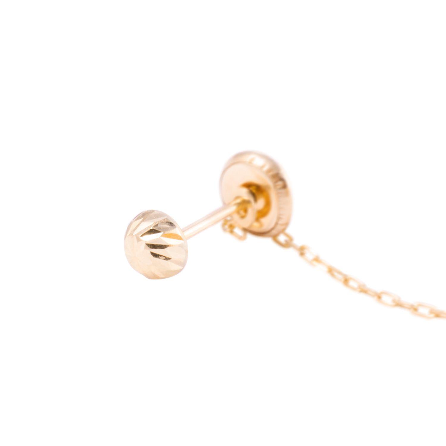 Piercing de Oro de 9kt Estrella con colgante-2
